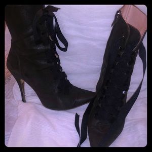 Giambattista Valli Lace-Up Boot Heels